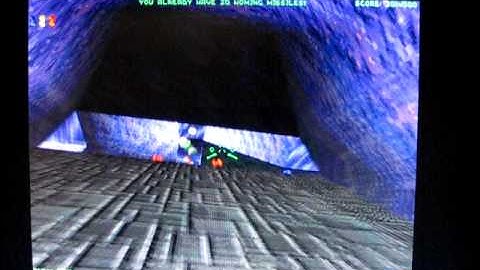 Descent 2 Secret Level 4 Galacia Caverns, first Earthshaker Missile