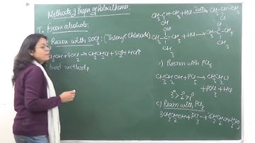 CHEM-XII-10-02 Methods of prepration of Halokanes (2017) Pradeep Kshetrapal Physics channel