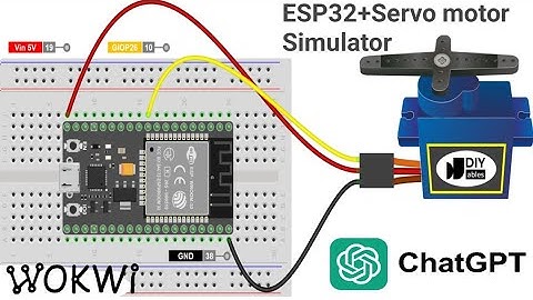 Part-b-Servo motor Interfacing with ESP32 in Wokwi Simulator+ChatGpt