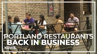 Portland restaurants see uptick in customers during stretch of warm weather