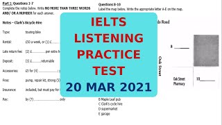 IELTS LISTENING PRACTICE TEST 20 MAR 2021