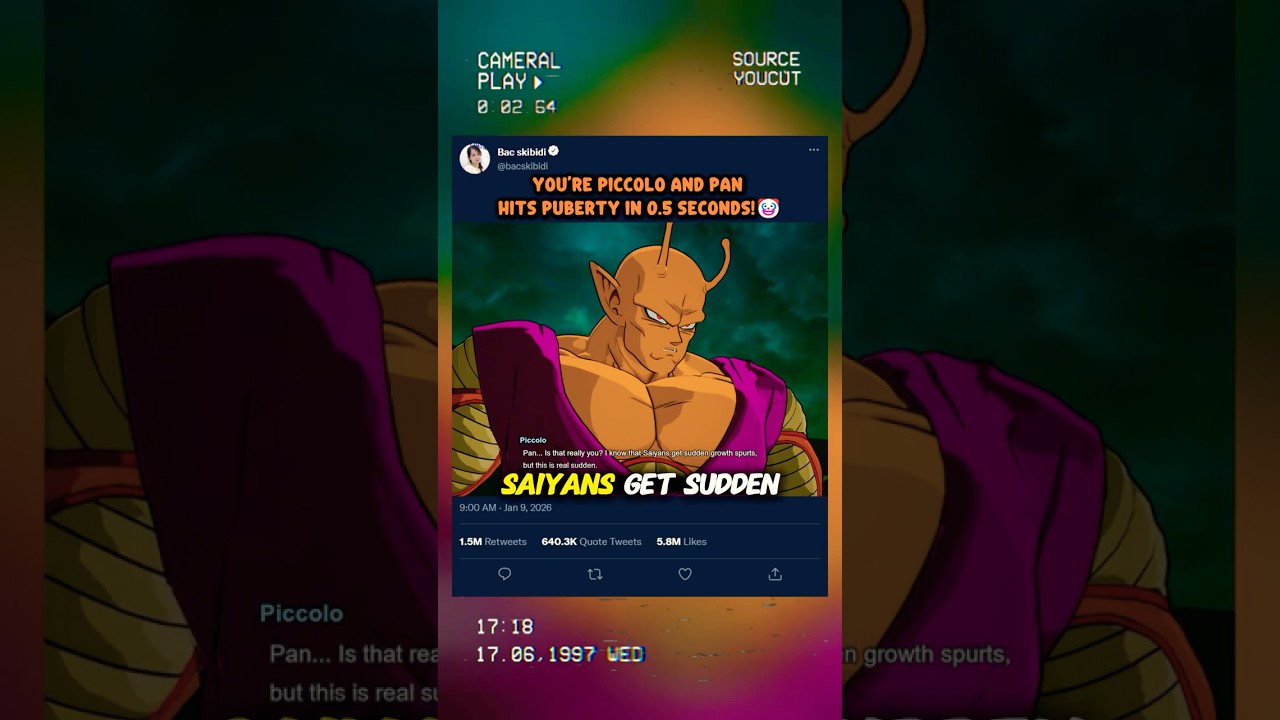 Ты Пикколо, а Пан достигает половой зрелости за 0,5 секунды! 🤡 