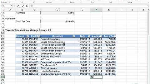 Excel for Accountants  Mapping Tables 3