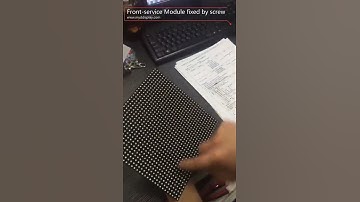 Front service LED module fixed by screw