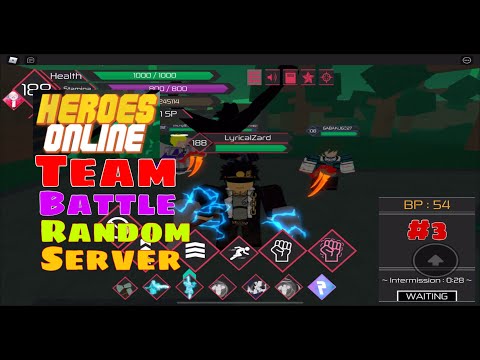 Heroes Online Team Battle Random Server Roblox Youtube - team battle roblox