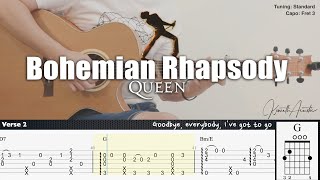 PDF Sample Bohemian Rhapsody - Queen guitar tab & chords by Kenneth Acoustic.