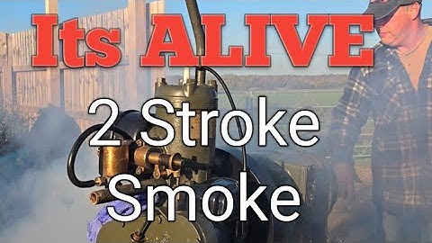 Stuart 2 stroke gen RUNS.   First start in 30 years. 