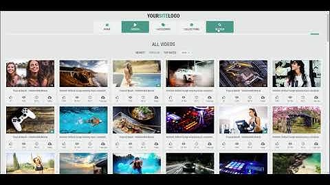 Template 5 - Color Scheme 8 (For Video Website)