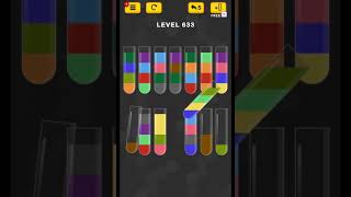 #new Water Color Sort Puzzle level 633 #WaterColorSortPuzzle #game #games