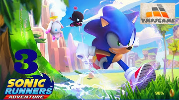SONIC RUNNERS ADVENTURE Gameplay Walkthrough Part 3 - Green Hill, Boss – Levels 10-12 (iOS, Android)