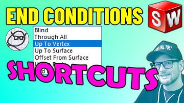 quickly create SOLIDWORKS extrudes using these END CONDITION shortcuts!