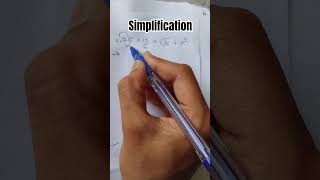 Simplification 🤔#maths #mathstricks #simplification #viral
