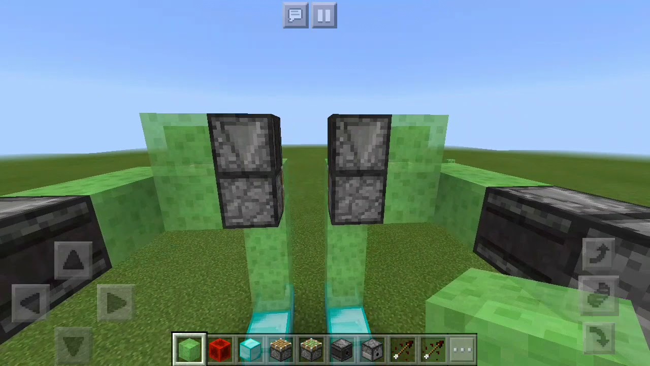 Como hacer un robot que dispara en minecraft pe - YouTube
