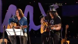 Fall to Pieces - Slash \& Myles Kennedy - Rare Acoustic - MAX Sessions 2010 - Best Quality 480p