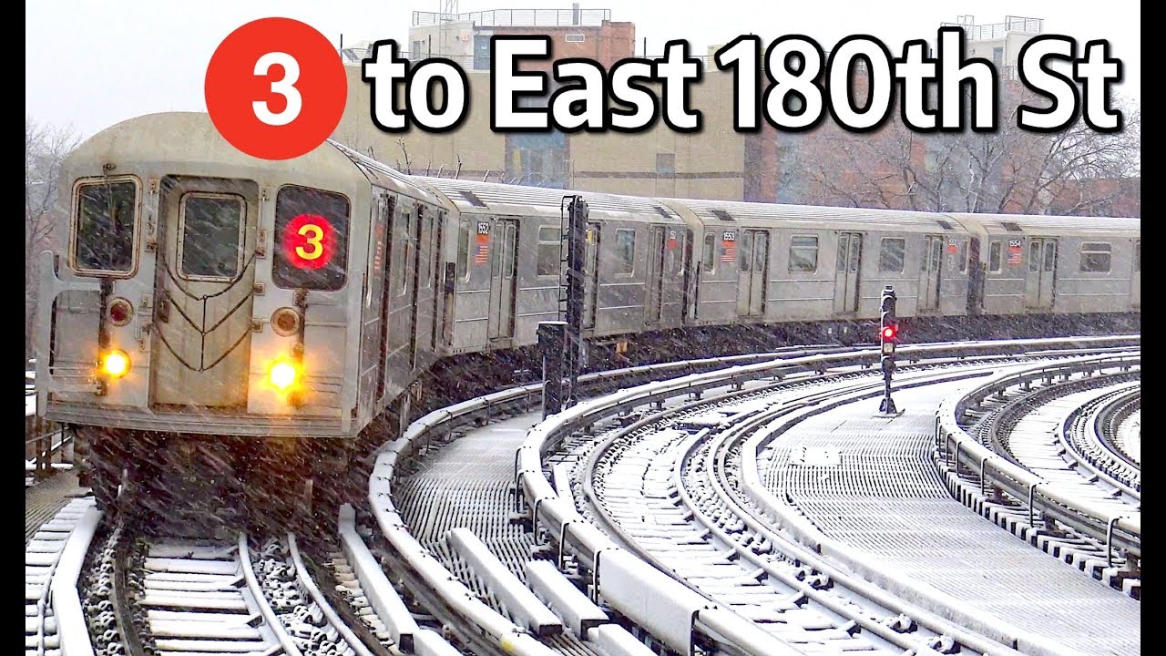 ⁴ᴷ 3 Trains Rerouted via the Lexington Avenue Line to East 180th