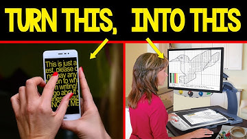 DIY CCTV Digital Video Magnifier Using A Smartphone #TheBlindLife