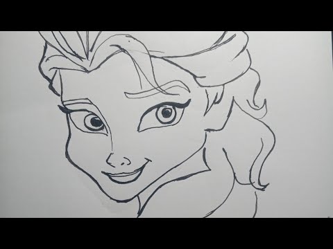 رسم إلسا ملكة الثلج         
