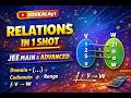 RELATIONs ONESHOT JEE MAIN & ADVANCED MATHS/CLASS 11th & 12th