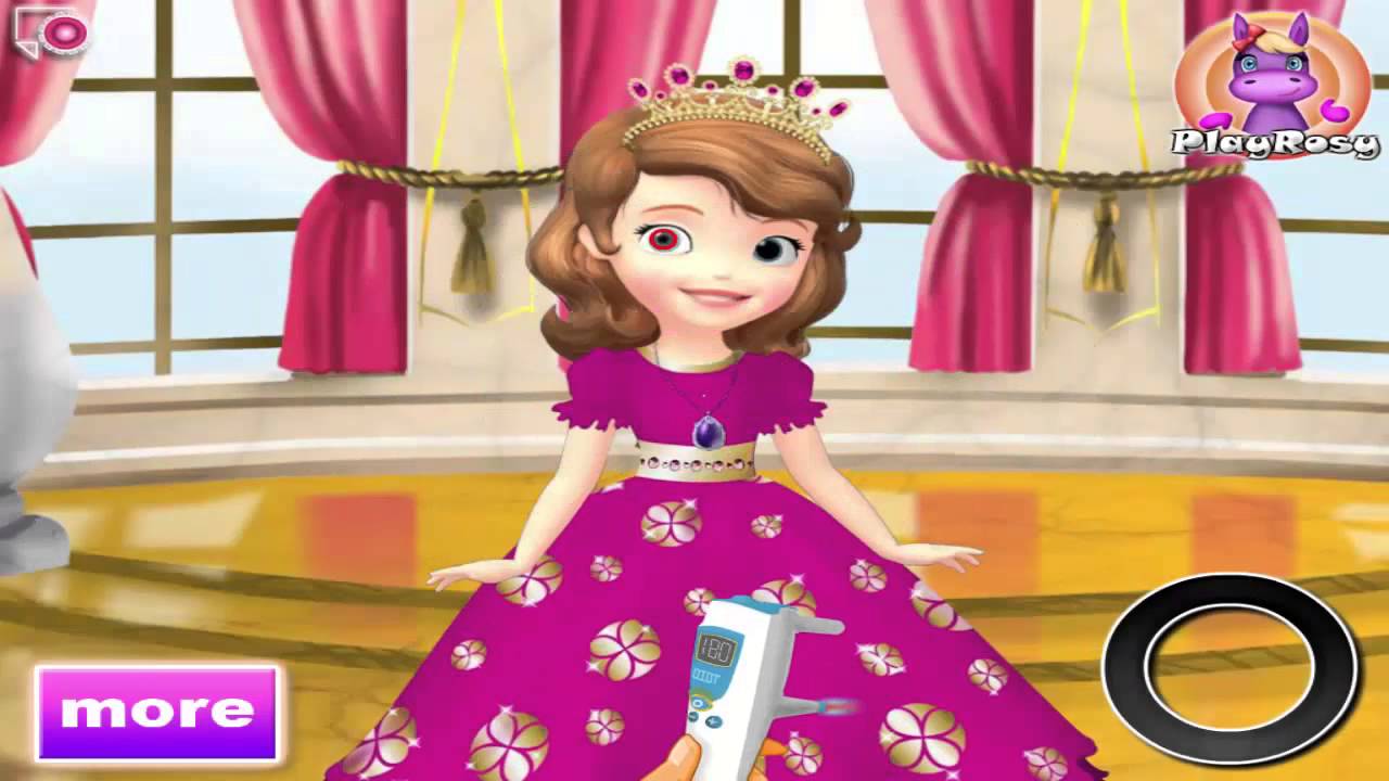 Disney Princess Sofia Sofia The First ♥ Sofia Eye Care Game for Kids ♥ ...