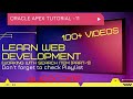 Oracle Apex Tutorial - 11 (Working with search Item (part-1))