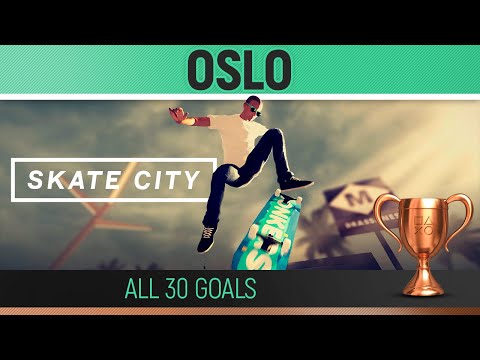 Skate City - Oslo - All 30 Goals 🏆 Overachiever Guide / Walkthrough