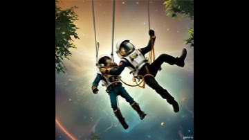 Astronaut Dance: Zero Gravity Ballet | Space Art Animation#ai #wallpaper