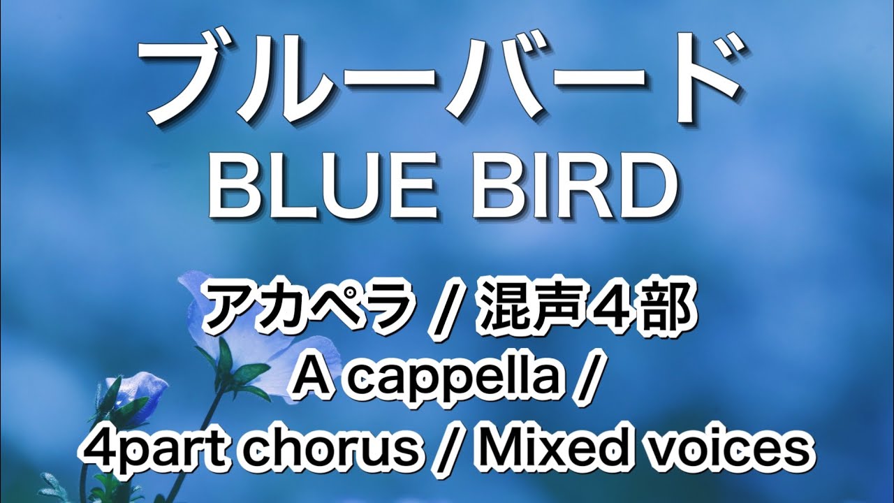 ブルーバード/アカペラ/混声4部【歌詞付き】/BLUE BIRD / A cappella