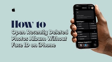 How to Open Recently Deleted Photos Album Without Face ID on iPhone