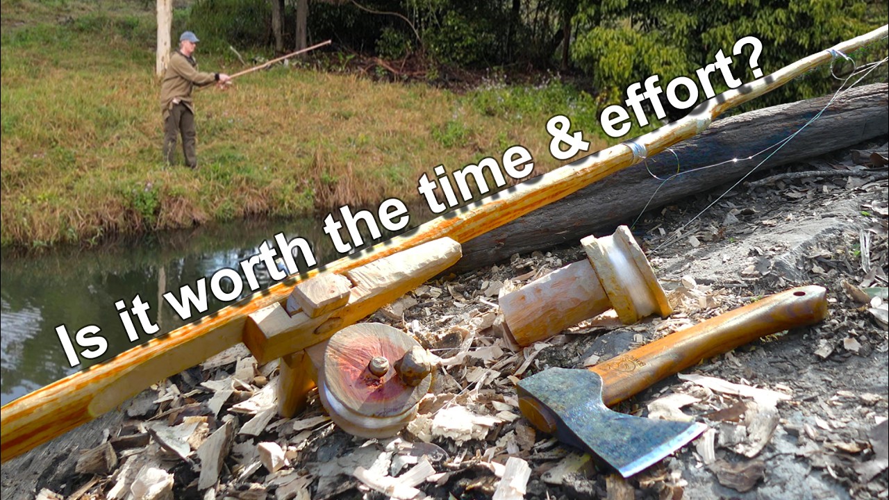 Bushcraft Fishing Rod & Reel PART 2 - Is this an Alone essential? - YouTube