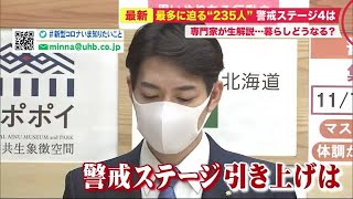 鈴木知事 「全道で感染拡大、医療崩壊を避けないと…」警戒ステージ引き上げはススキノ対策の効果みて判断 (20/11/13 20:00)