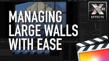 3D Video Walls for FCP X Tutorial: Managing Large Video Walls with Ease
