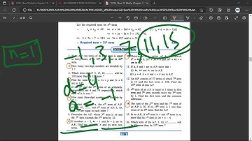 EX10B Q9 Q10 IF NUMBERS N-2,4N-1 AND 5N+2 ARE IN AP FIND THE VALUE OF N AND ITS NEXT TWO TERMS