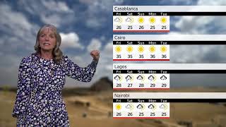 BBC Weather today in MIDDLE AND EAST AFRICA - August 20th 2026