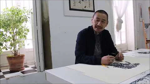 Artist Fred Liang in EVA Art House