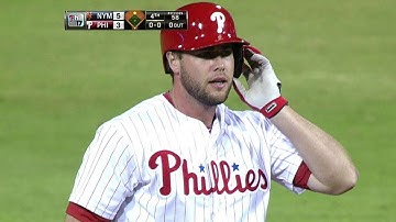 NYM@PHI: Ruf plates two runs with double to left