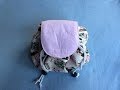 #DIY Drawstring cosmetic bag | Makeup bag | tutorial