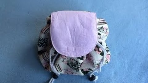 #DIY Drawstring cosmetic bag | Makeup bag | tutorial