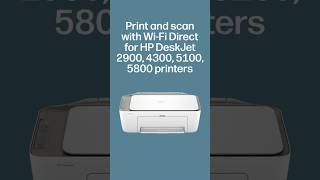 Print using Wi-Fi Direct for HP DeskJet 2900, 4300, 5100, 5800 printers #shorts