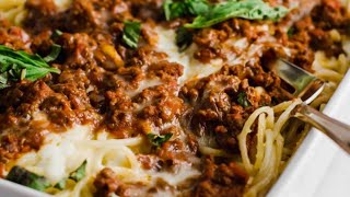Classic Baked Spaghetti I The Recipe Critic