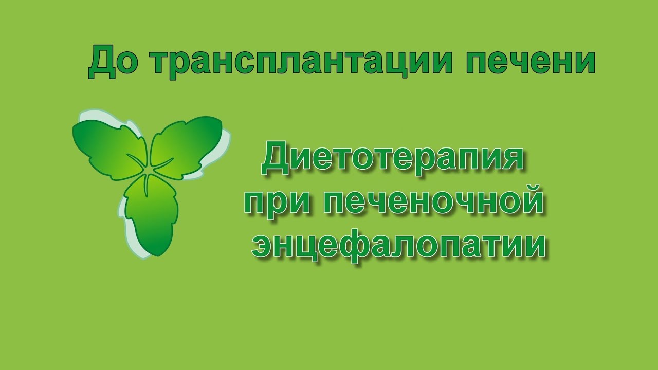 3 Диетотерапия при печеночной энцефалопатии
