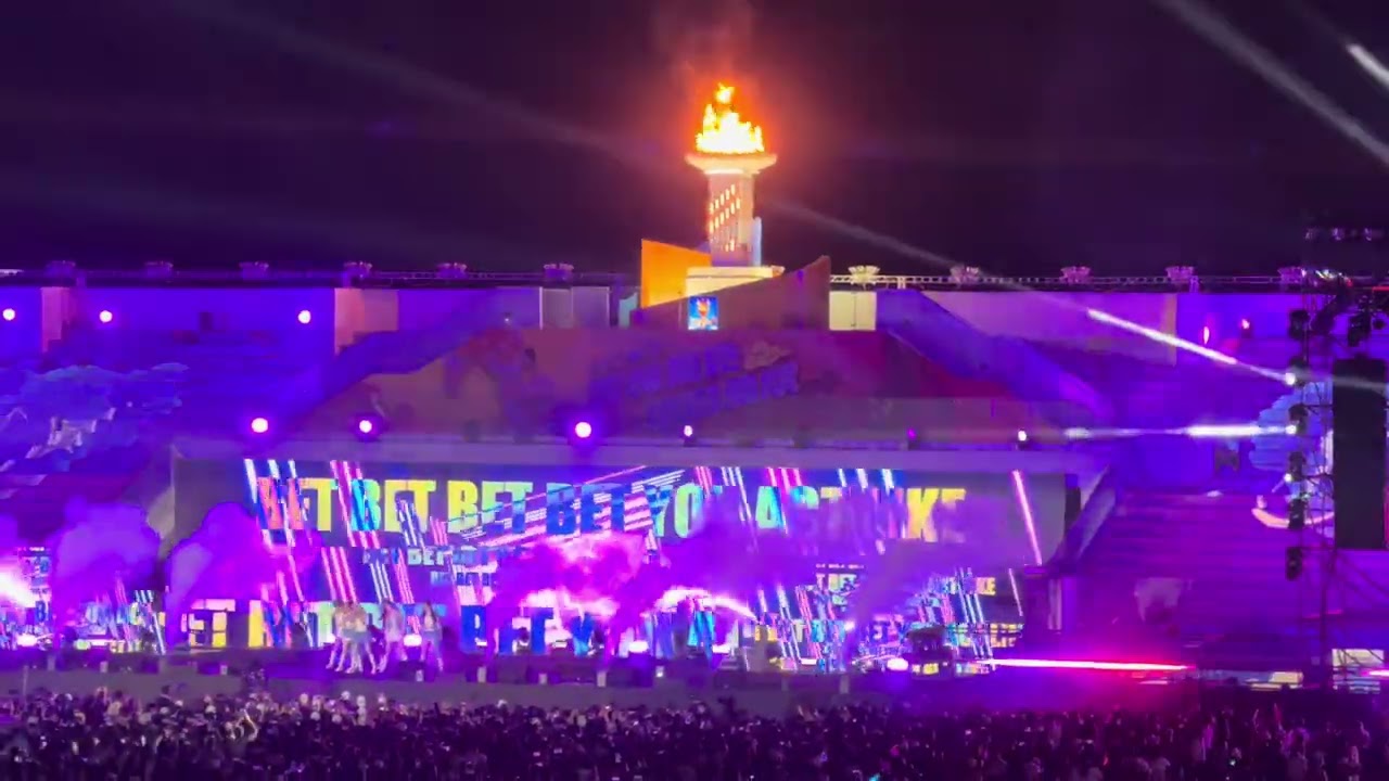 2025.10.18 全運會在雲林 (ACT LIKE THAT 幻藍小熊GENBLUE)(看臺視角)