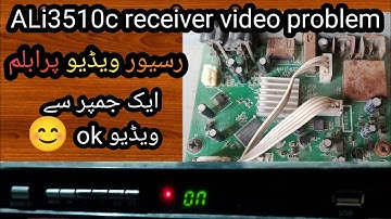 Ali3510c dish receiver video problem easy solution#f1f2recivier#repair