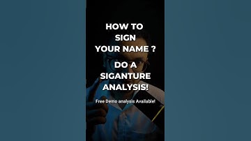 How to do signature of my name