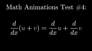 Math Animations Test #4: Text & LaTeX Transformations, Arrows screenshot 4