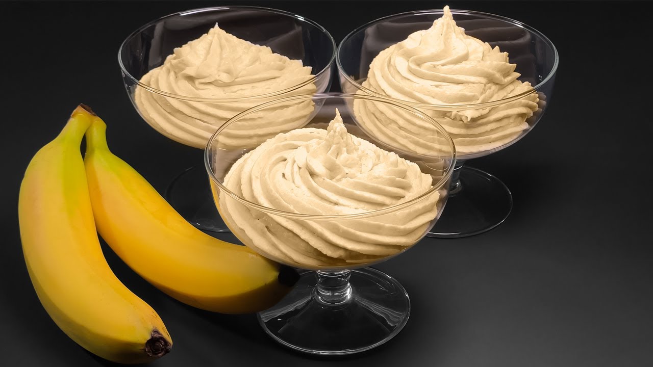 Сливочный банановый десерт за 5 минут! Все ищут этот рецепт! Без выпечки, без духовки