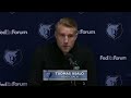Tuomas Iisalo Press Conference | Grizzlies vs. Lakers