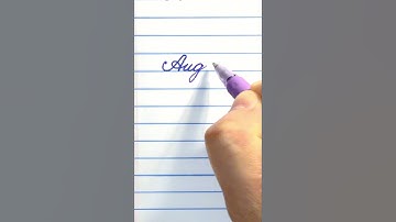 August in cursivewriting for beginners #shorts #handwriting #cursive #august  #calligraphy #art