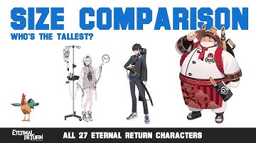 Eternal Return: Black Survival SIZE Comparison Chart (ALL Characters So Far)