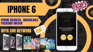 iPhone 6/6+ disabled⚠️passcode🔐 bypass done by unlock tool✅with sim📶 Unlock tool ramdisk passcode