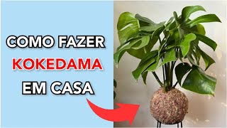 COMO FAZER KOKEDAMA EM CASA